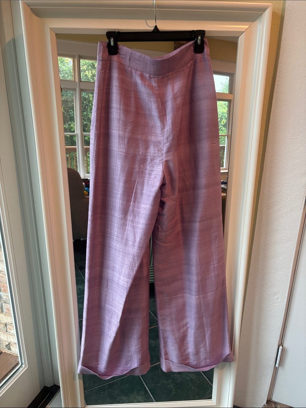 Wide-Leg Pants - Lilac - Picture 5 of 8